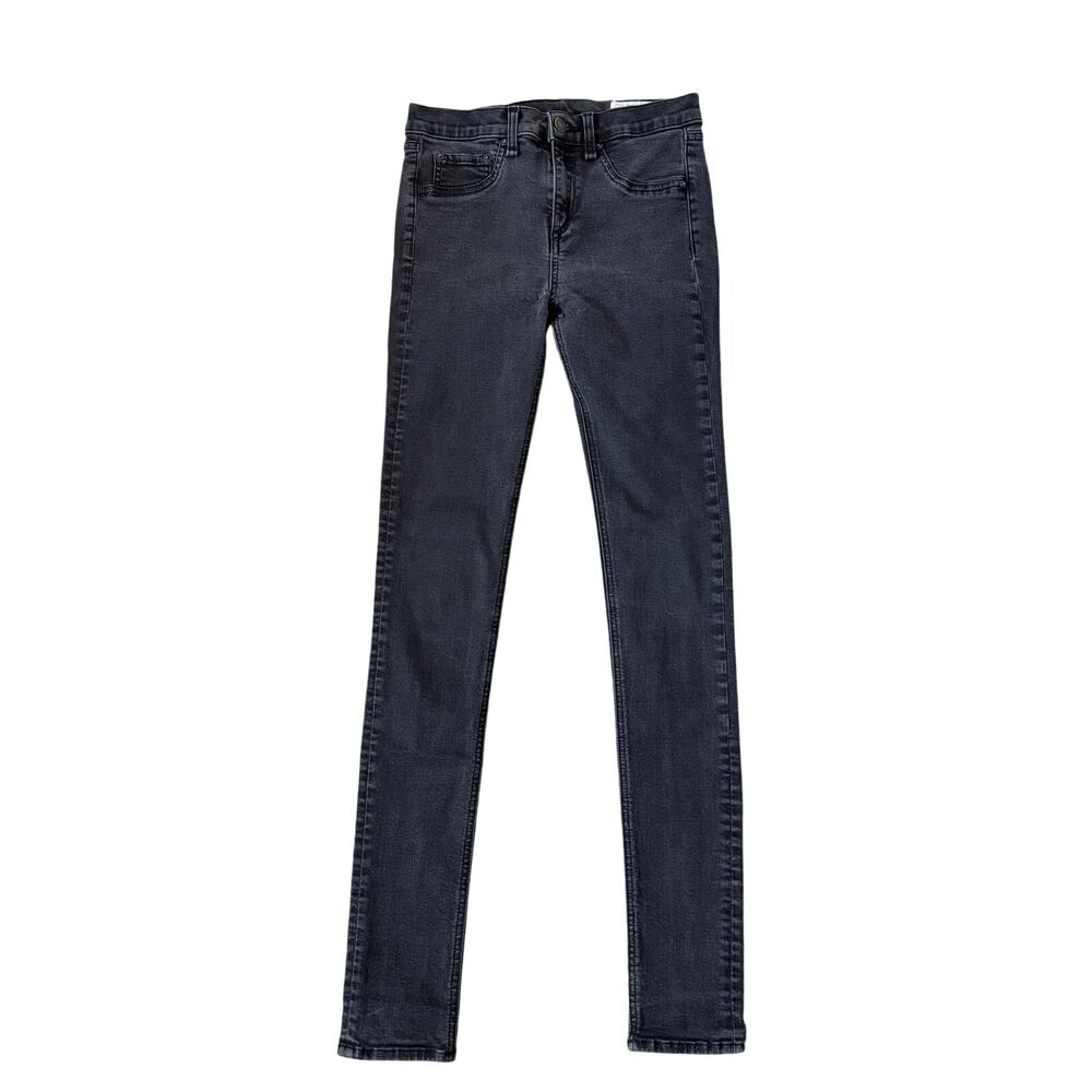 Rag & Bone High Rise Skinny Jeans Womens Size 28 Black Wash Stretch Denim